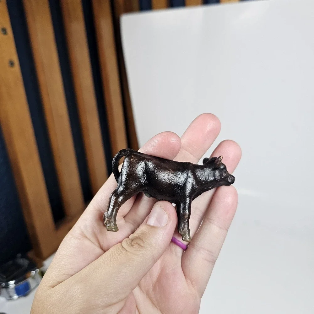 Schleich Cow Calf‎ Brown Cow Farm Figure Animal Toy VTG 2002